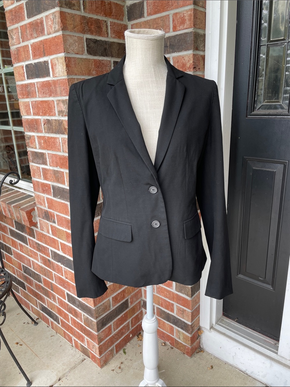 Ann Taylor Black Lined Blazer Sz 6